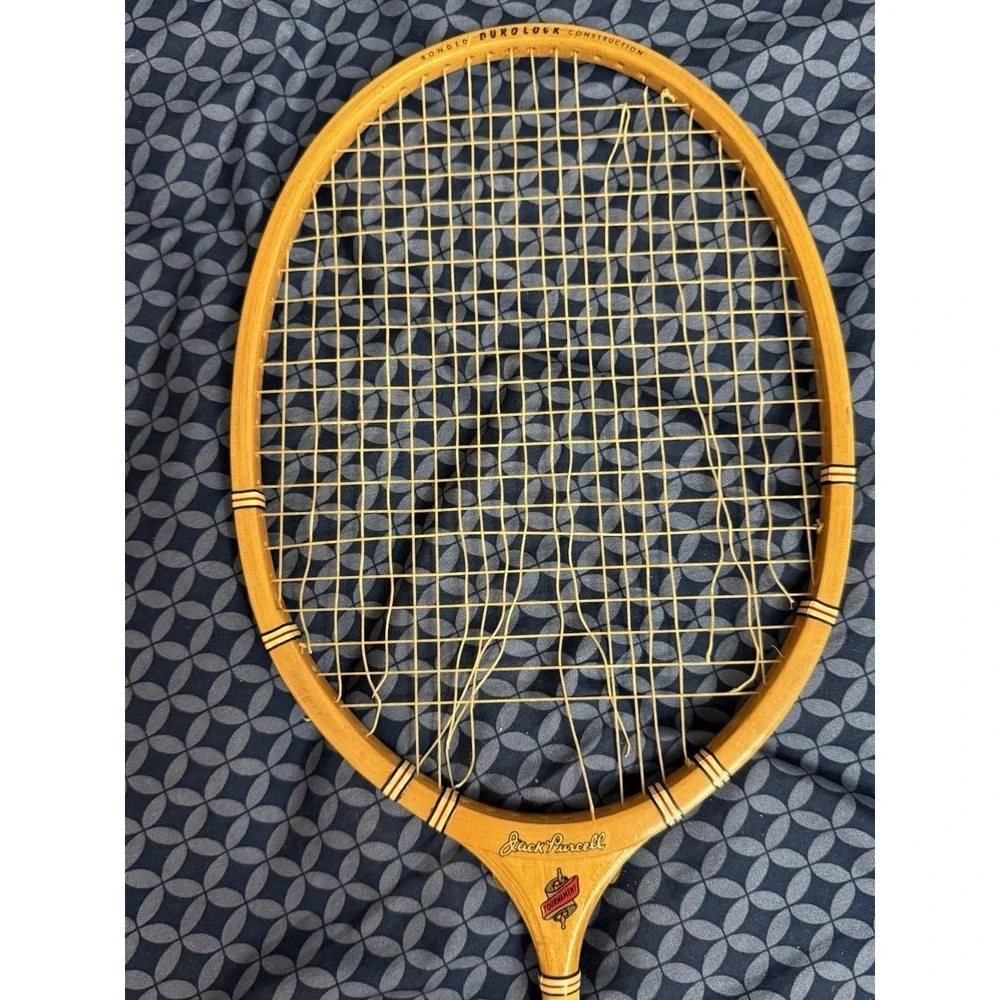 Vintage Wilson Jack Kramer Autograph Wooden Tennis Racquet w/ Geevers Cover